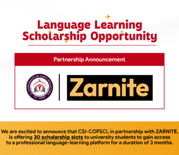 CSI-COFSCI and ZARNITE Announce Partnership and Scholarship to Enhance Language Learning through AI Technology